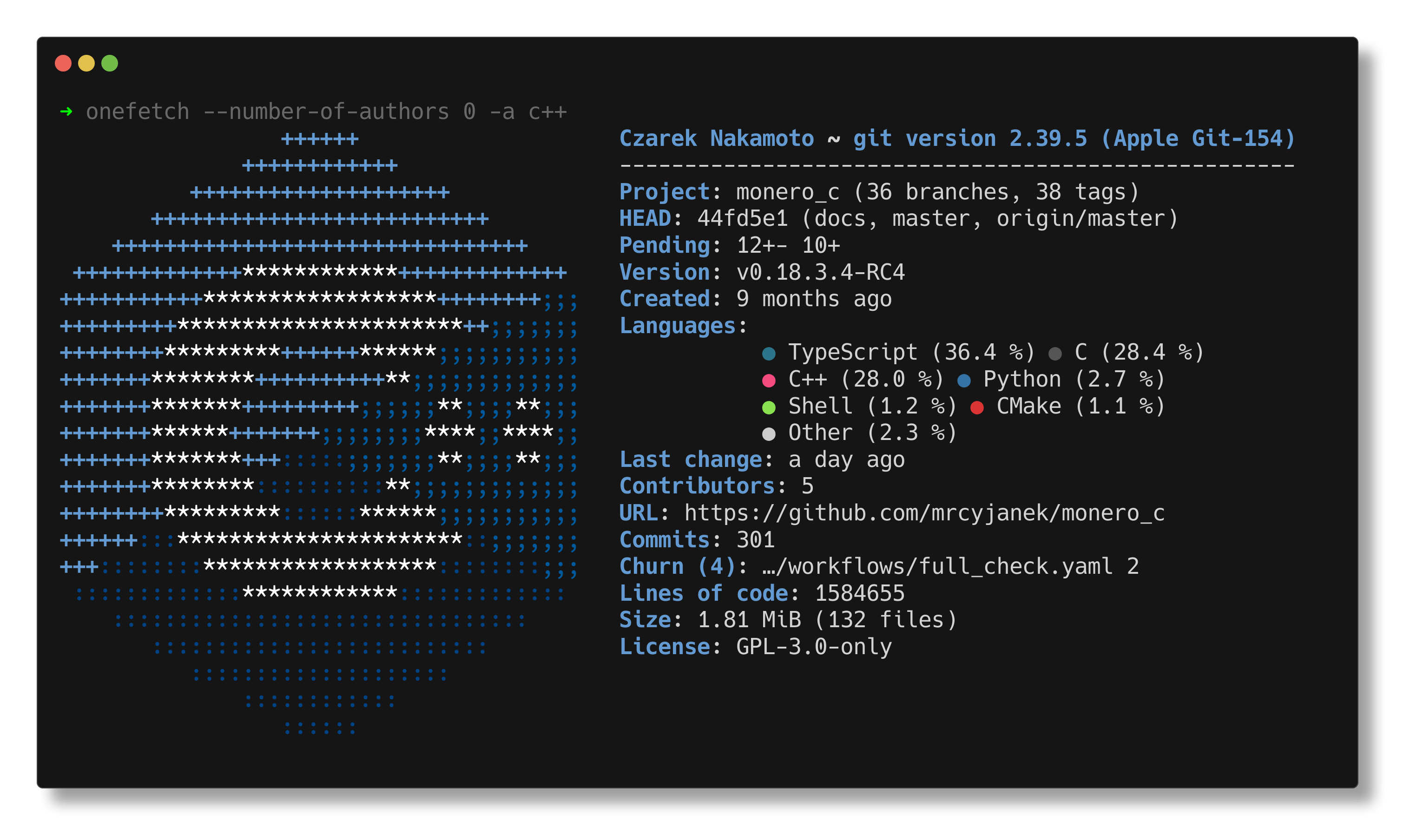 monero_c onefetch